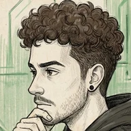 Portrait sketch of Daniel Carzani
